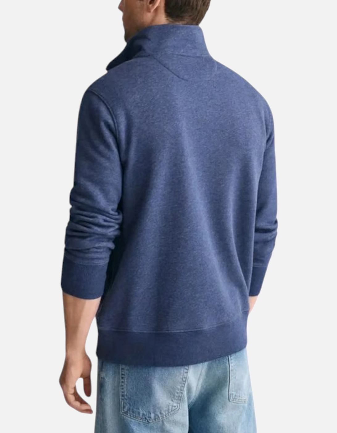 Mens Sweatshirt Embroidered Jumper Black