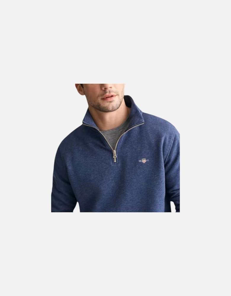 Mens Sweatshirt Embroidered Jumper Black