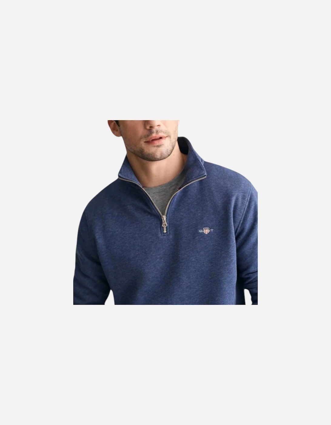 Mens Sweatshirt Embroidered Jumper Black