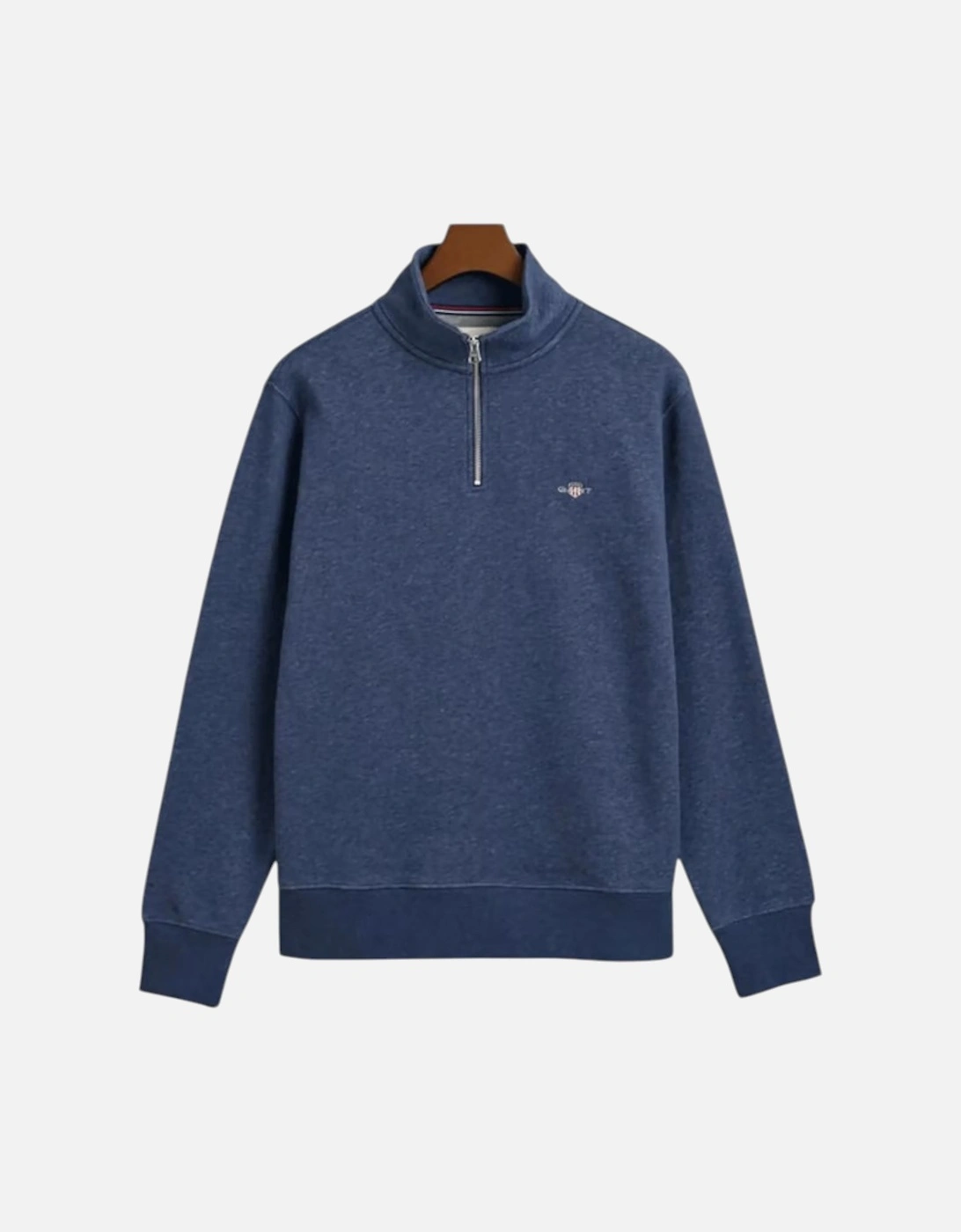 Mens Sweatshirt Embroidered Jumper Black