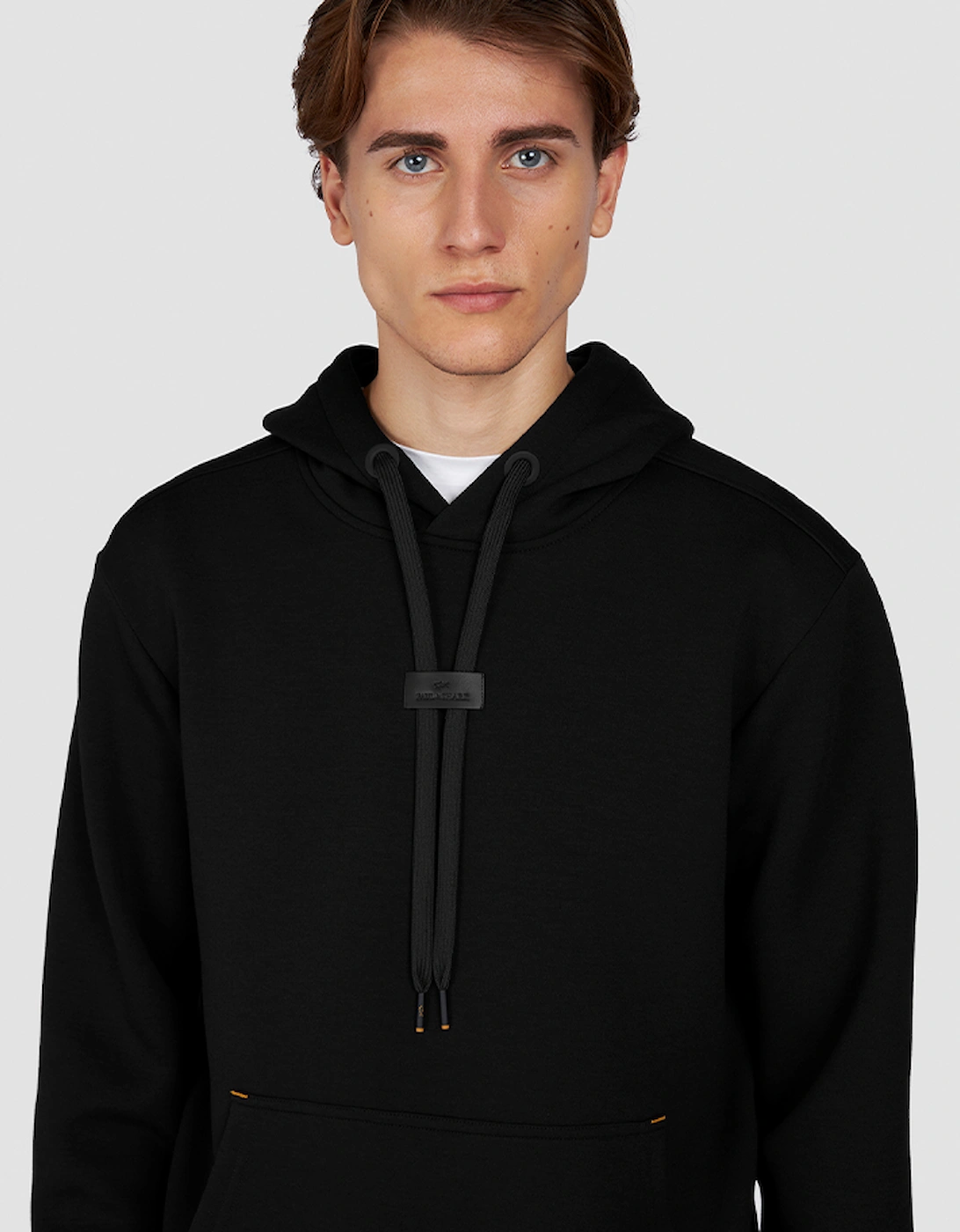 Leather Badge Tech Hoodie