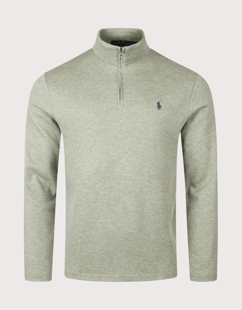 Jacquard Quarter Zip Sweatshirt