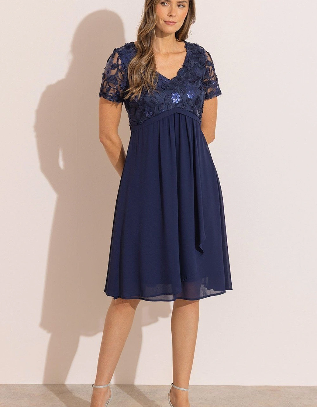 Sequin Embroidered Midi Dress, 2 of 1