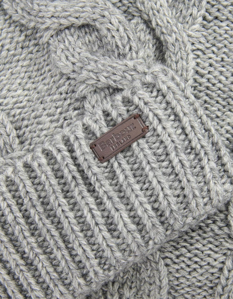 Jesmond Beanie & Scarf Gift Set - Mid Grey