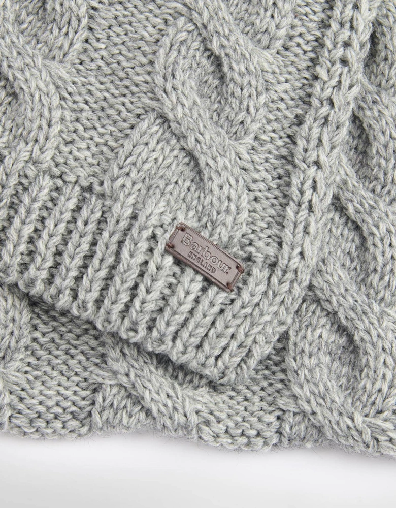 Jesmond Beanie & Scarf Gift Set - Mid Grey