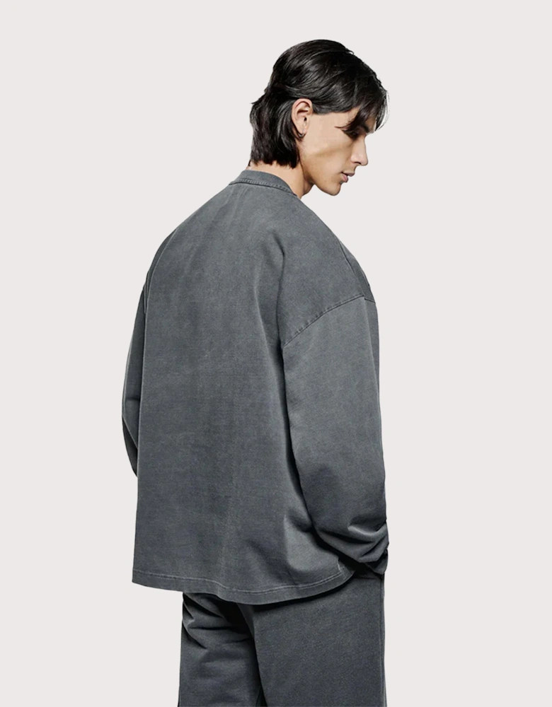 Oversized Long Sleeve Uniform T-Shirt