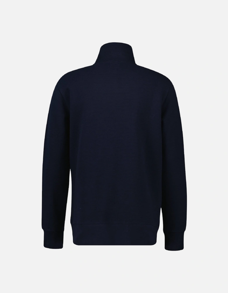 Textured Half-Zip Sweatshirt