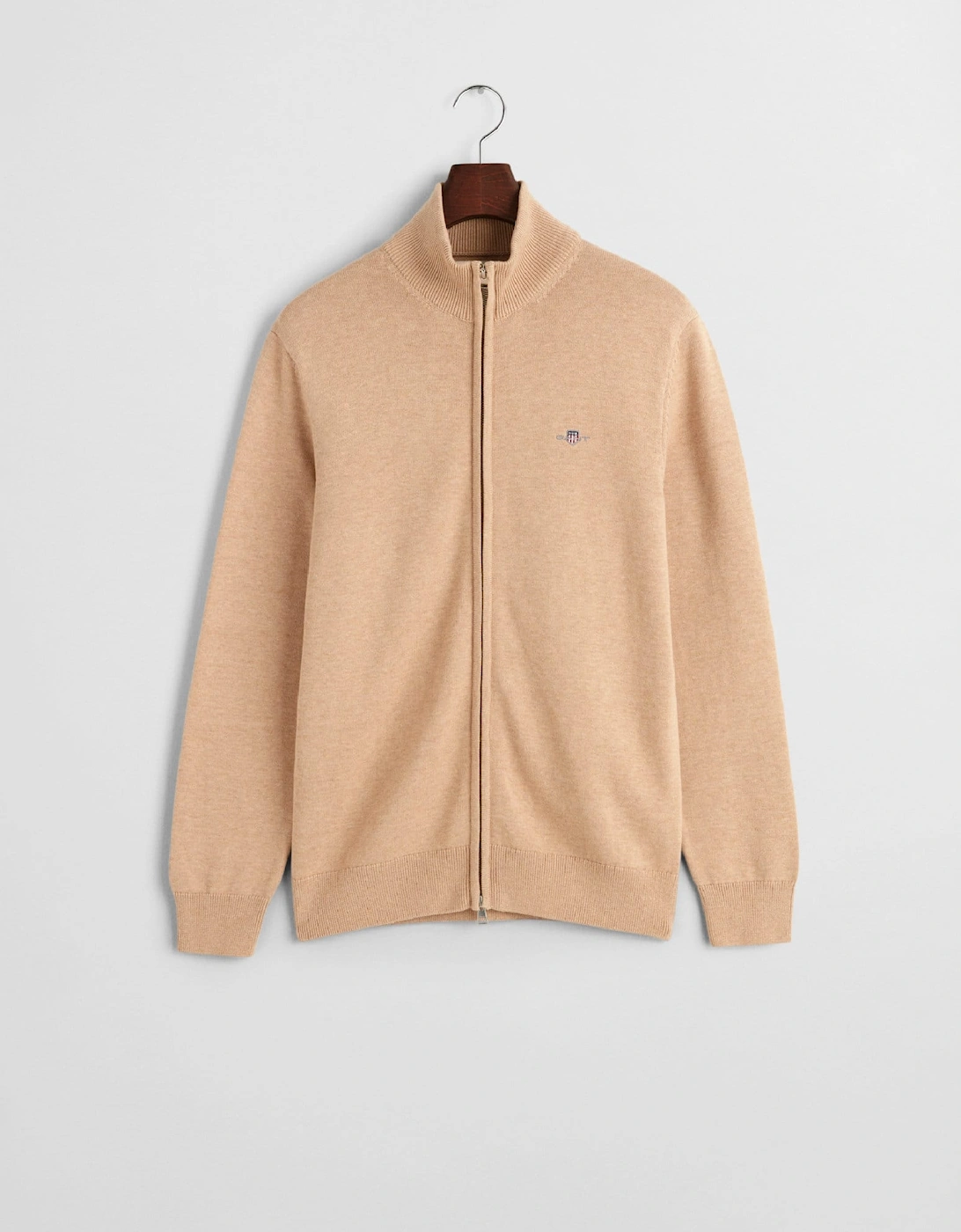 Casual Cotton Zip Cardigan