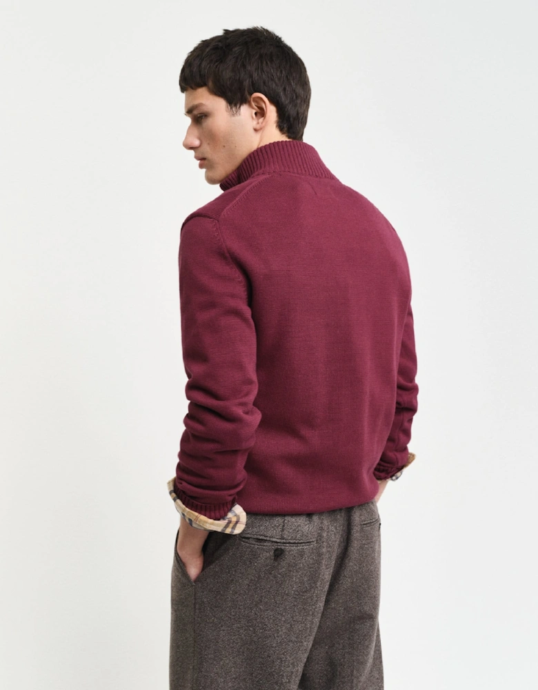 Casual Cotton Half-Zip Sweatshirt