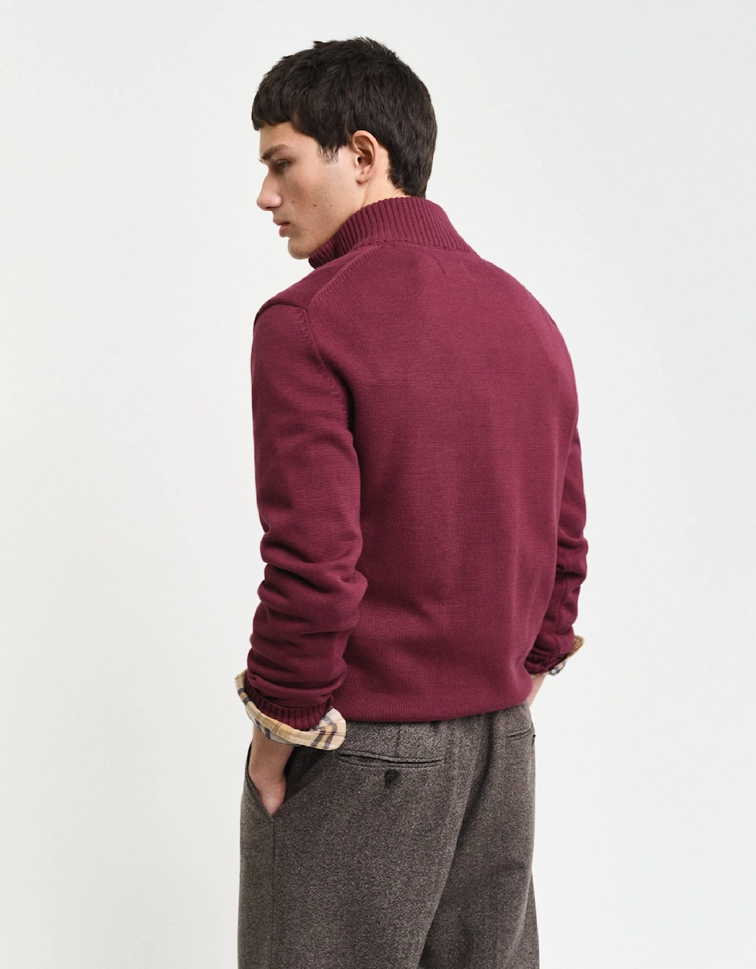 Casual Cotton Half-Zip Sweatshirt