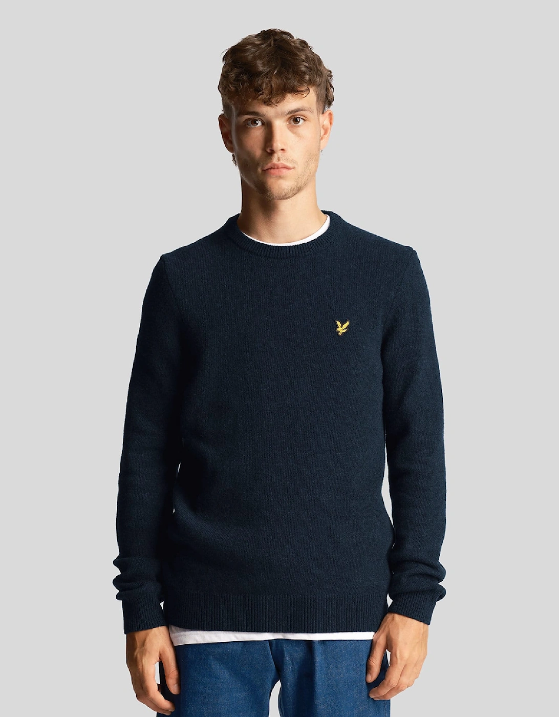 Crewneck Lambswool Blend Jumper, 5 of 4