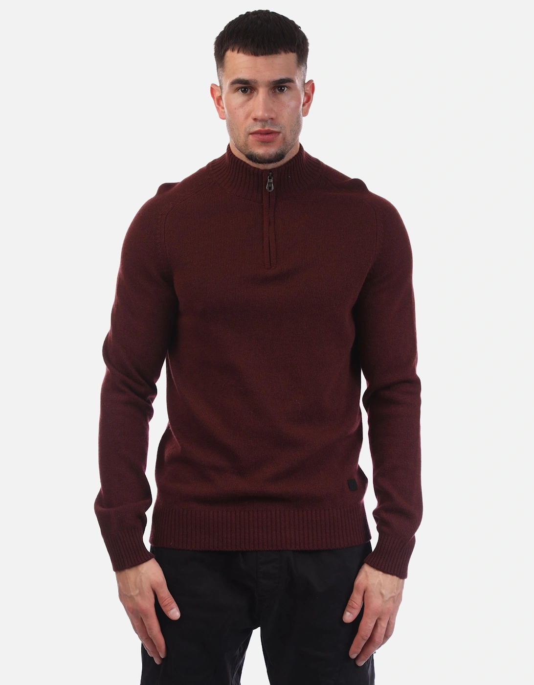 Saddle Sleeve Quarter Zip Jumper, 5 of 4