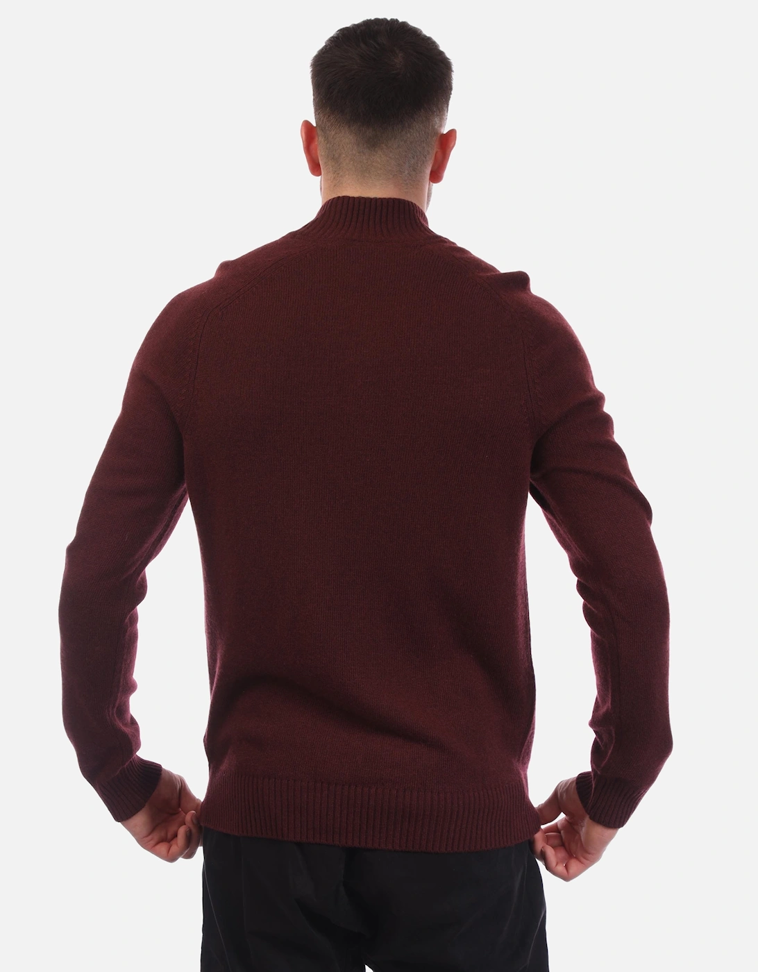 Saddle Sleeve Quarter Zip Jumper