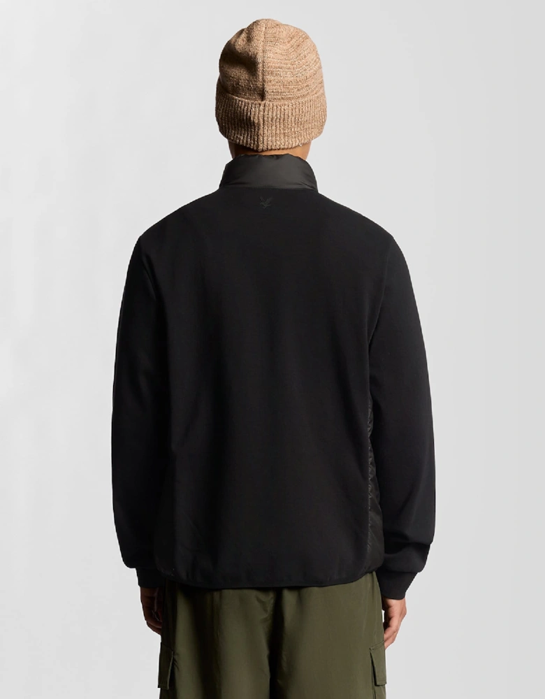 Funnel Neck Hybrid Zip Through Jumper