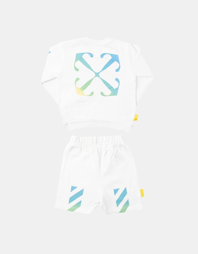 Infants Rainbow Arrow Sweat Set