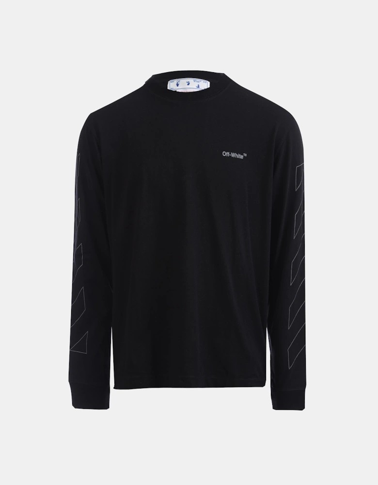 Diagonal Outline Skate Long Sleeve T-Shirt