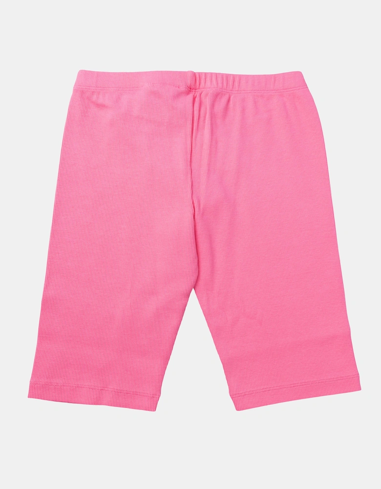 Juniors Off Stamp Plain Ribbed Shorts