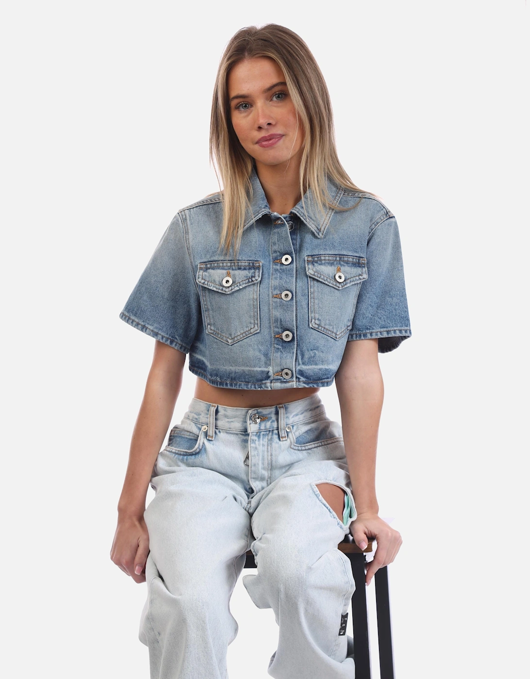 Corporate Cropped Shirt