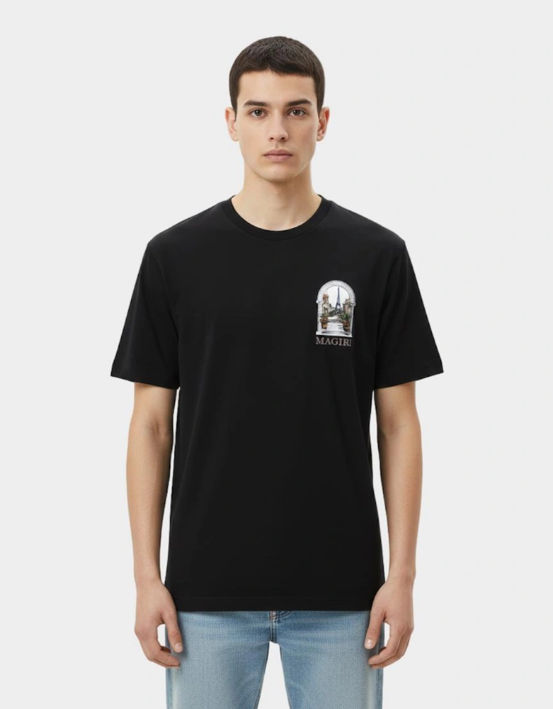 Archway Printed T-Shirt in Black