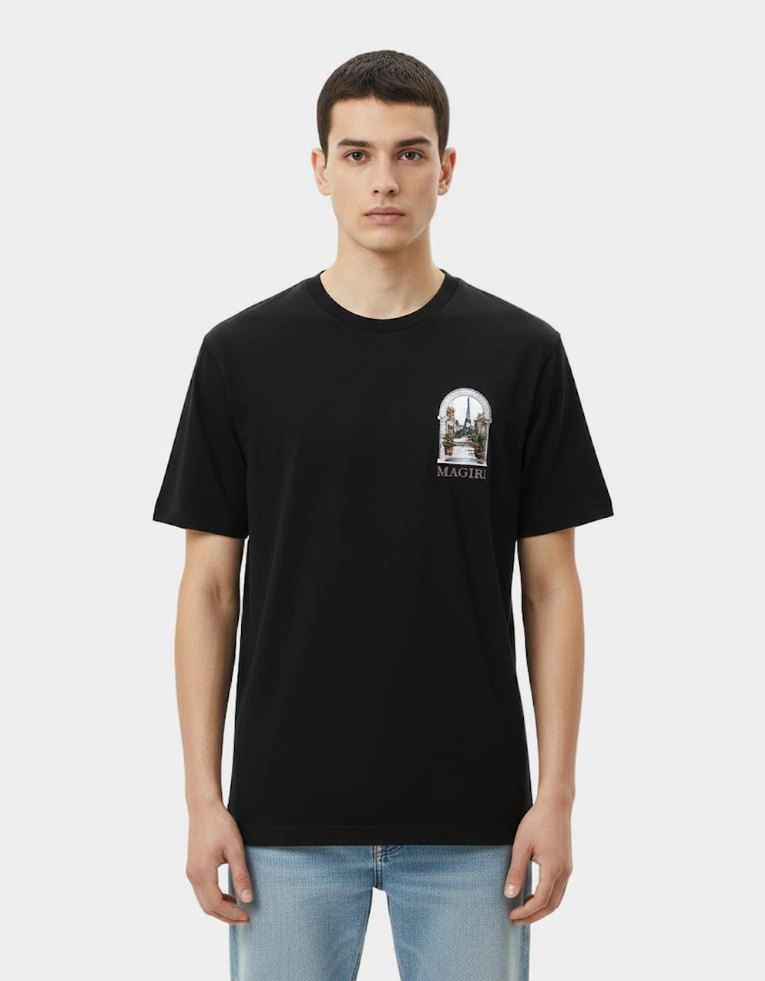 Archway Printed T-Shirt in Black