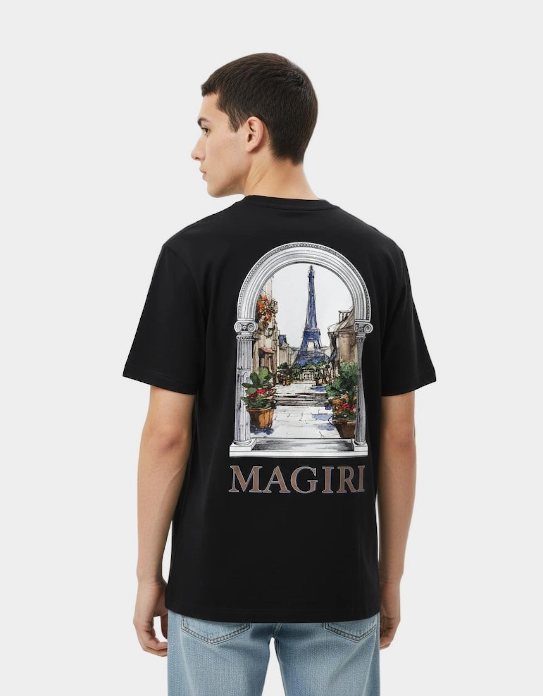 Archway Printed T-Shirt in Black