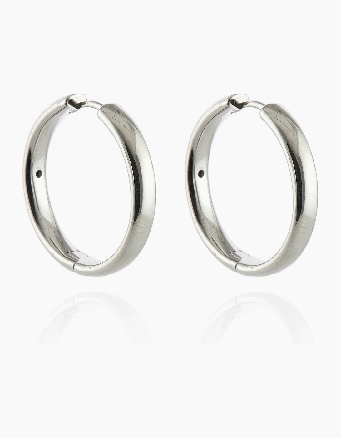 Cachet London Women's Silver/Silver Sabrina 25Mm Hoop Large