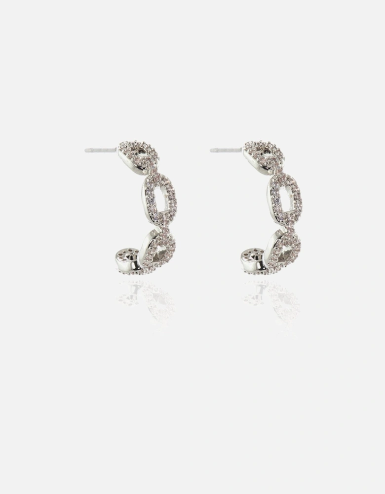 Freya  Silver Hoop Earrings