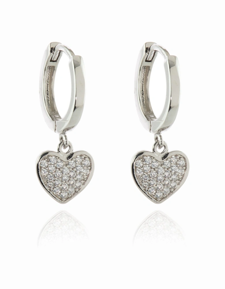 Mae Silver Huggie Hoop Earrings