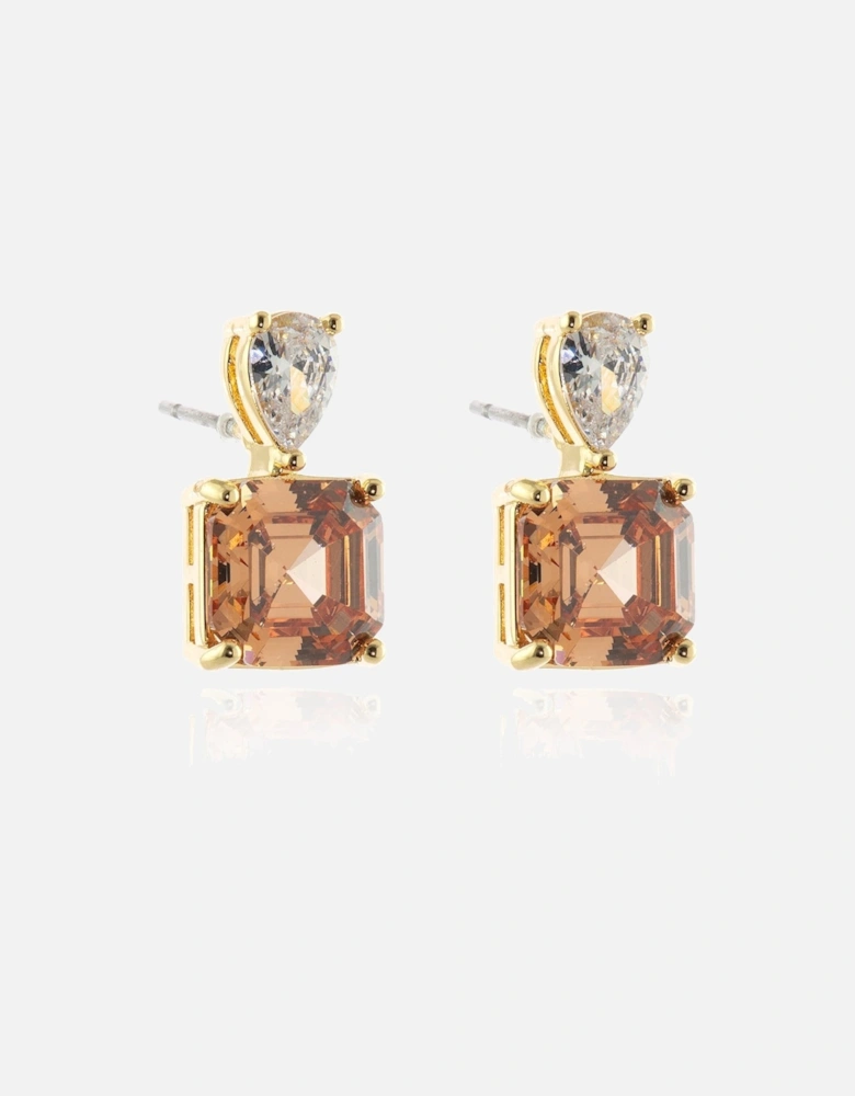 Sofia Champagne Gold Earrings