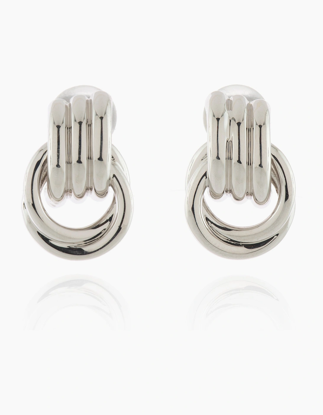 Cachet London Women's Silver/Silver Grace Clip-On Earrings
