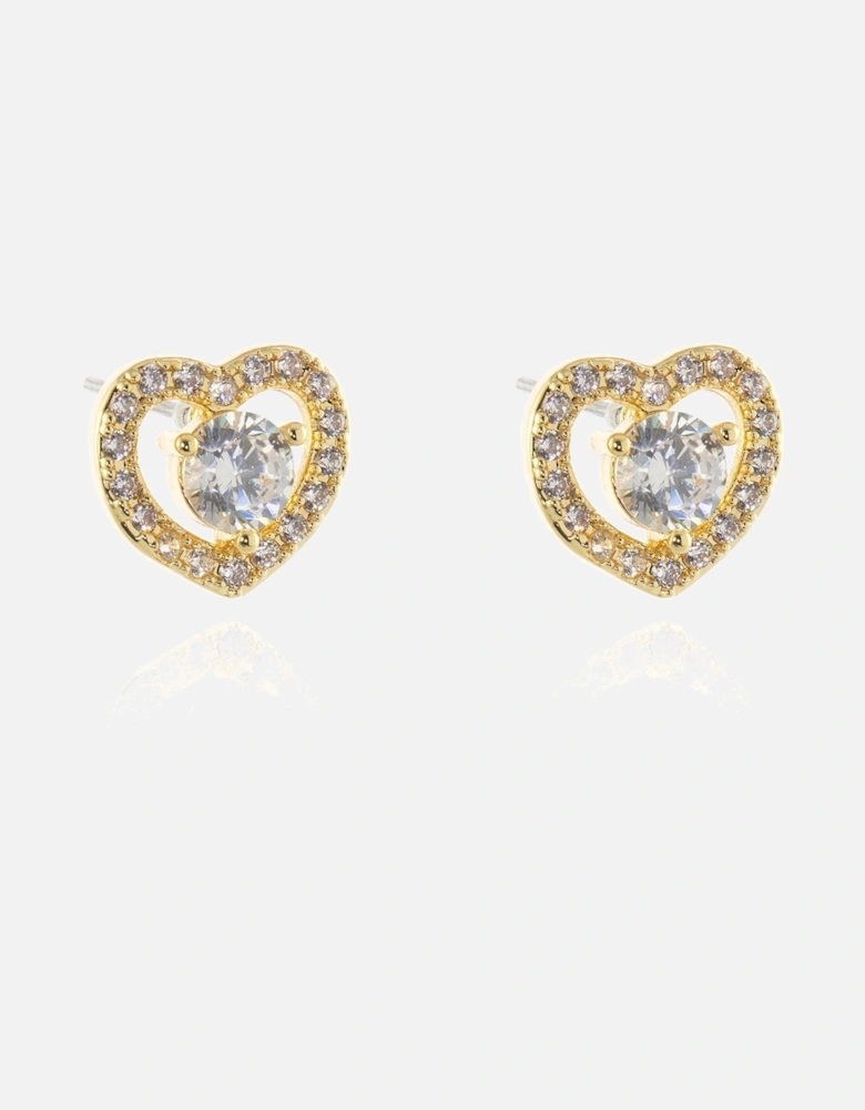 Cora Gold Heart Earrings