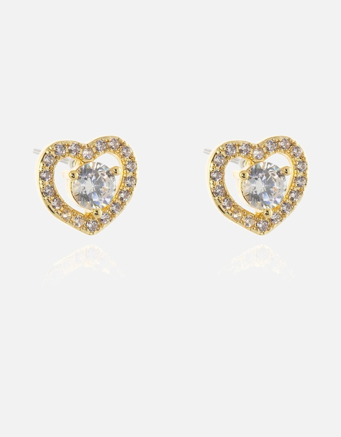 Cora Gold Heart Earrings, 3 of 2