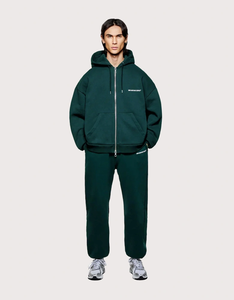 Oversized Uniform Zip Through Hoodie