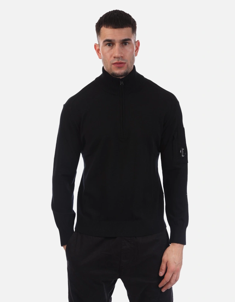 Extrafine Merino Wool Half-Zip Sweater