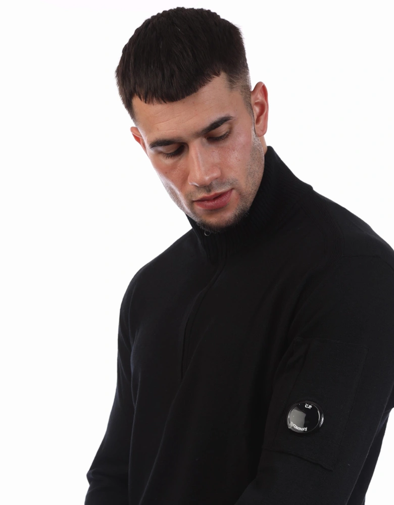 Extrafine Merino Wool Half-Zip Sweater
