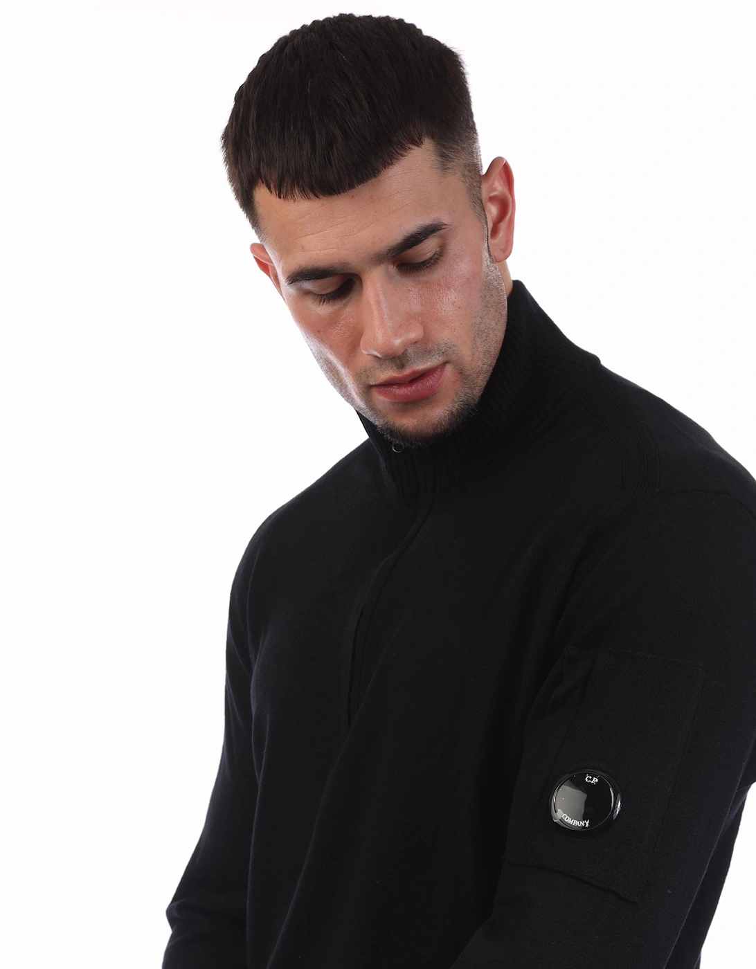 Extrafine Merino Wool Half-Zip Sweater
