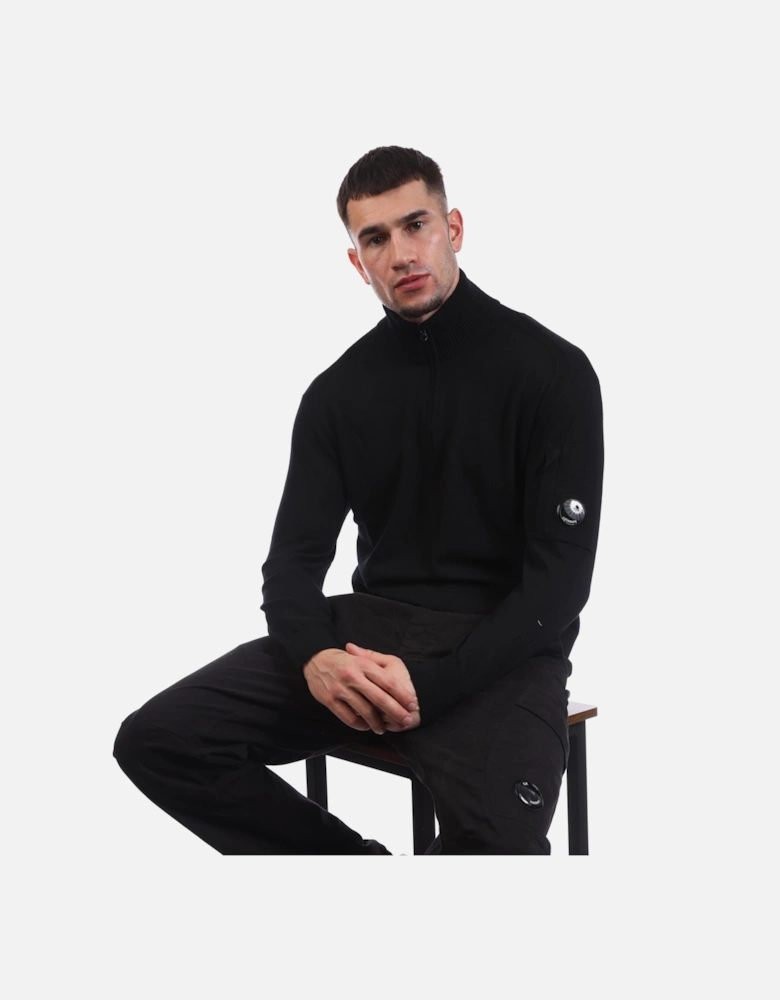 Extrafine Merino Wool Half-Zip Sweater