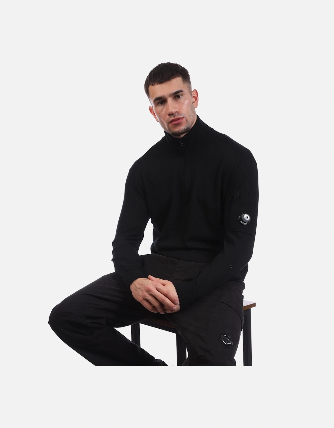 Extrafine Merino Wool Half-Zip Sweater