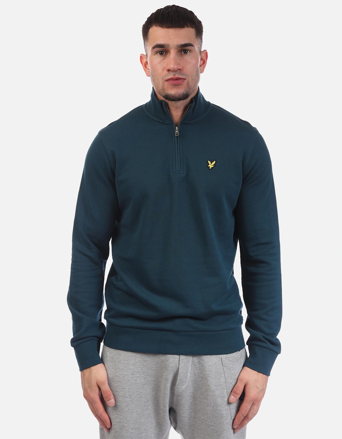 Loopback Quarter Zip Sweatshirt, 5 of 4