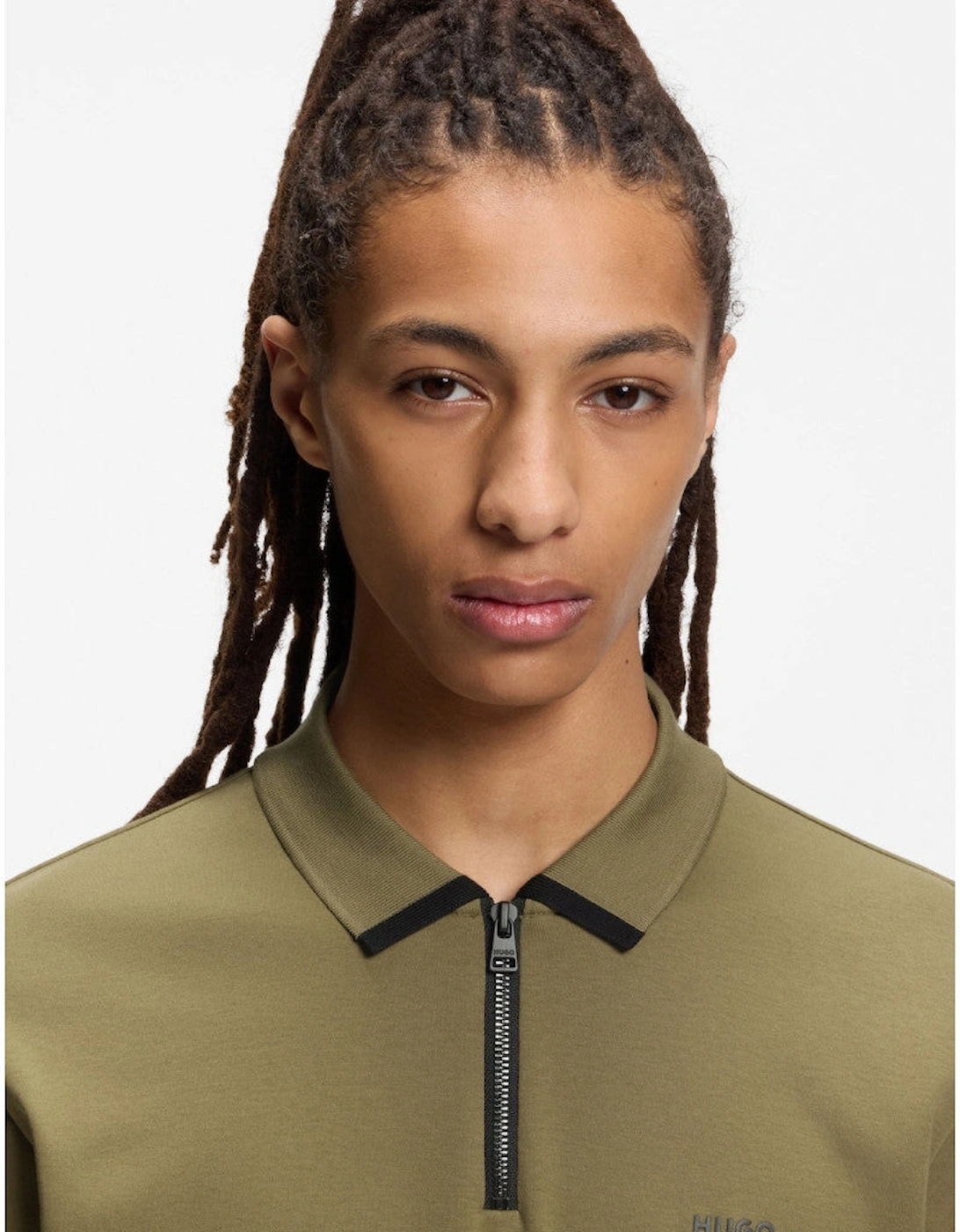 HUGO Dalomino Polo Shirt 389 Open Green