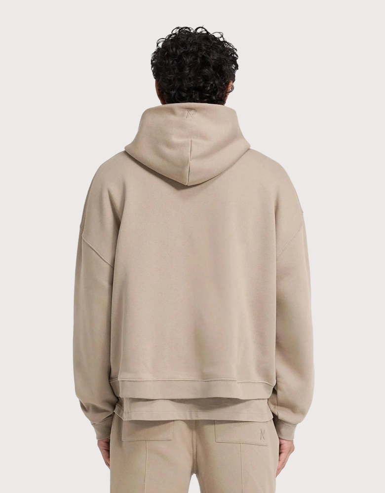 Oversized Initial Boxy Hoodie