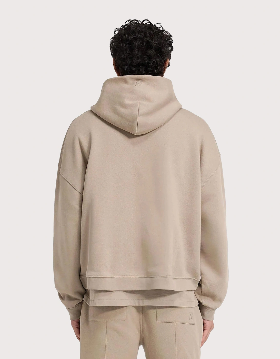 Oversized Initial Boxy Hoodie