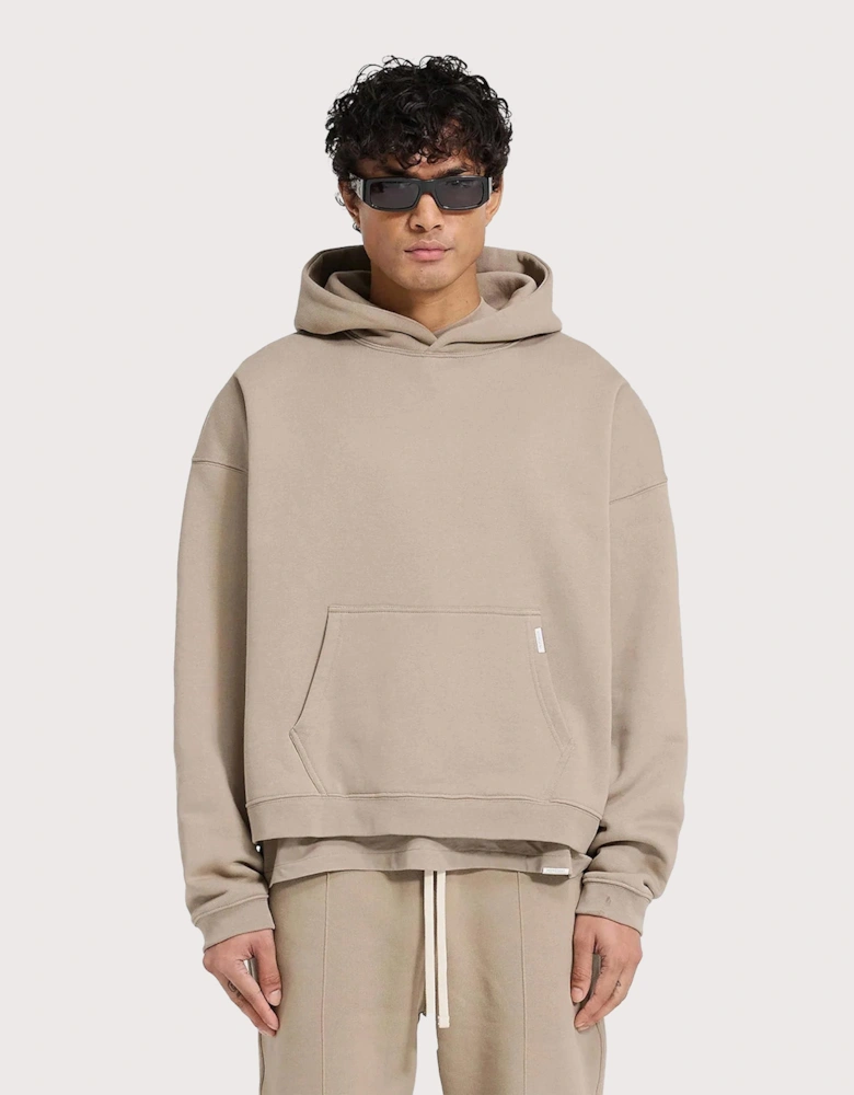 Oversized Initial Boxy Hoodie