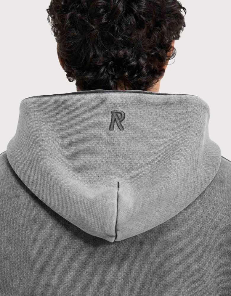 Oversized Initial Boxy Hoodie