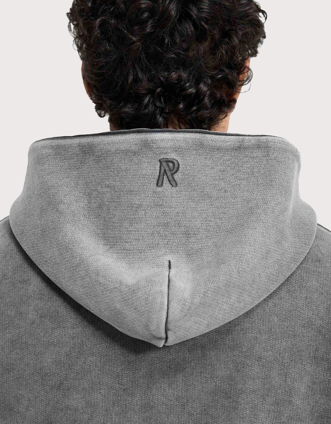 Oversized Initial Boxy Hoodie