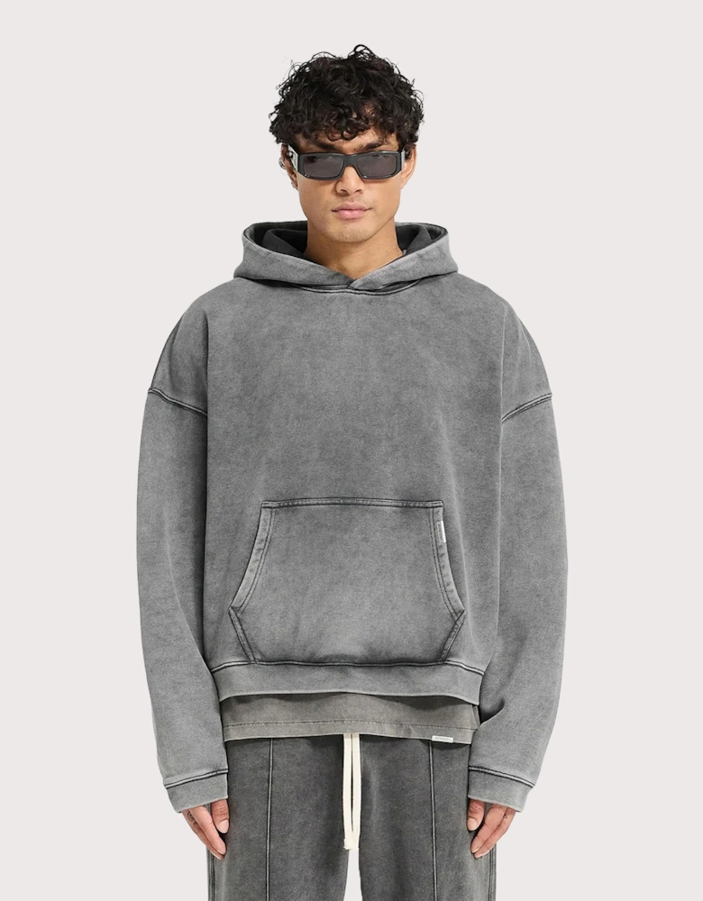 Oversized Initial Boxy Hoodie