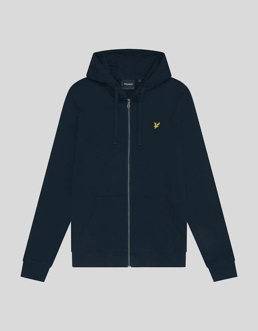 Lyle And Scott Men's Navy Loopback Cotton Full Zip Hoodie  Regular/50 5XL