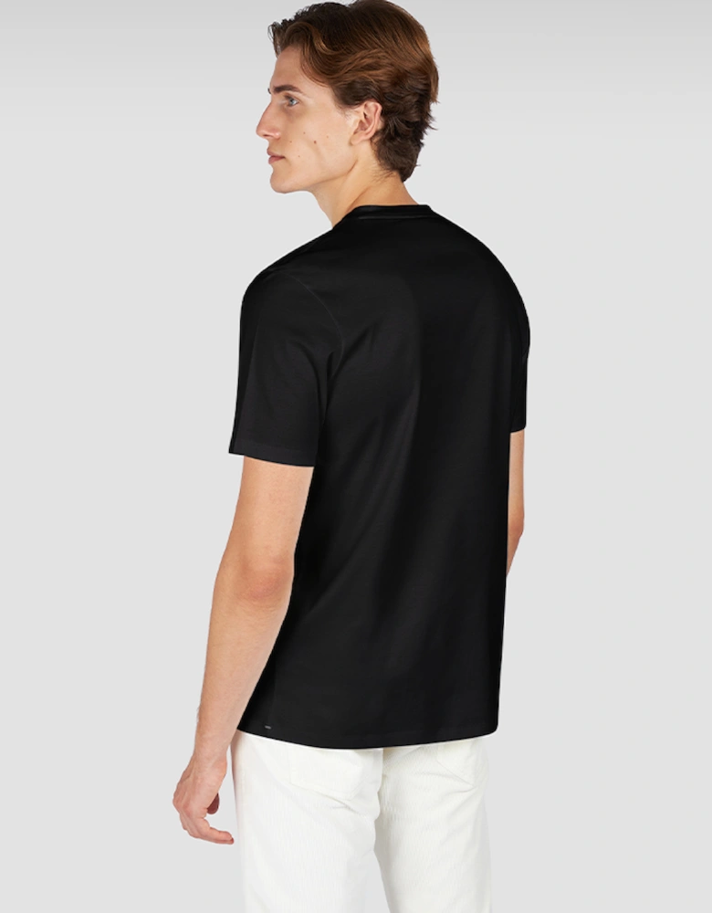 Aqua Touch Cotton T-Shirt With Shark Fin Embroidery