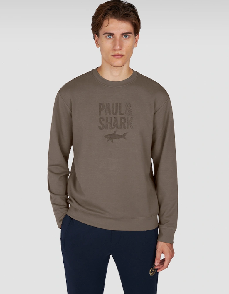 Embroidered Logo X-Soft Fleece Cotton Sweatshirt