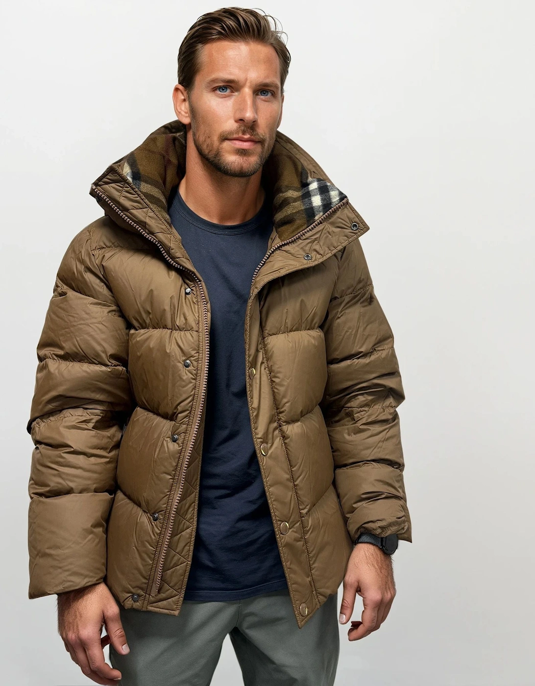 Halsby Puffer Down Jacket Brown